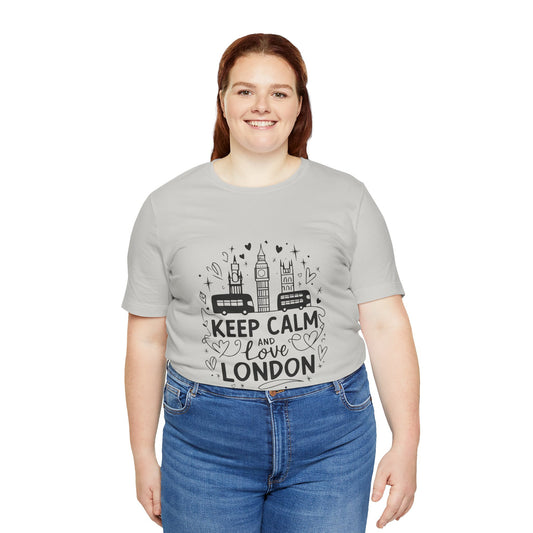 Unisex Jersey Short Sleeve Tee - Keep Calm and love London