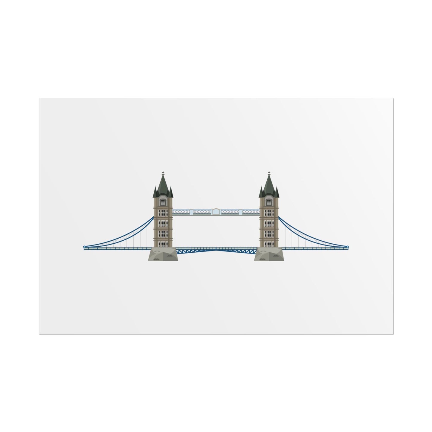 Tower Bridge Rolled Poster, London City Decor, Wall Art, Gift for Travelers, Home Aesthetic, UK Wall Art