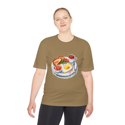 Unisex Moisture Wicking Tee - Watercolor Culinary Art - Food Illustration