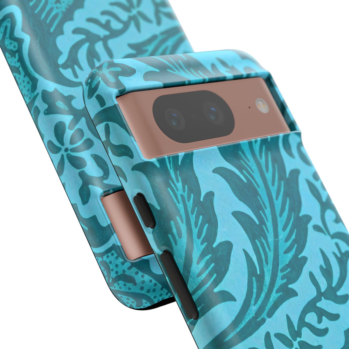 Protective Phone Case with Elegant Teal Design, Tough Cases, Floral Phone Cover, Stylish Smartphone Protection, Gifts for Her, Trendy [...]