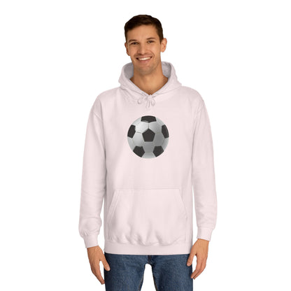 Dynamic Football Design - Sports Passion and Energetic Unisex College Hoodie