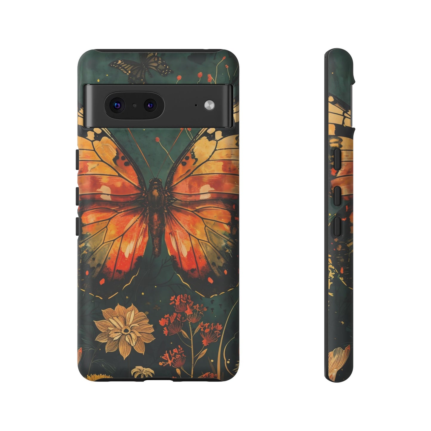Butterfly Phone Case – Tough Cases for Nature Lovers, Floral Design, Butterfly Art, Unique Gift, Eco-Friendly Protection