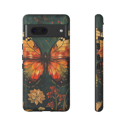 Butterfly Phone Case – Tough Cases for Nature Lovers, Floral Design, Butterfly Art, Unique Gift, Eco-Friendly Protection