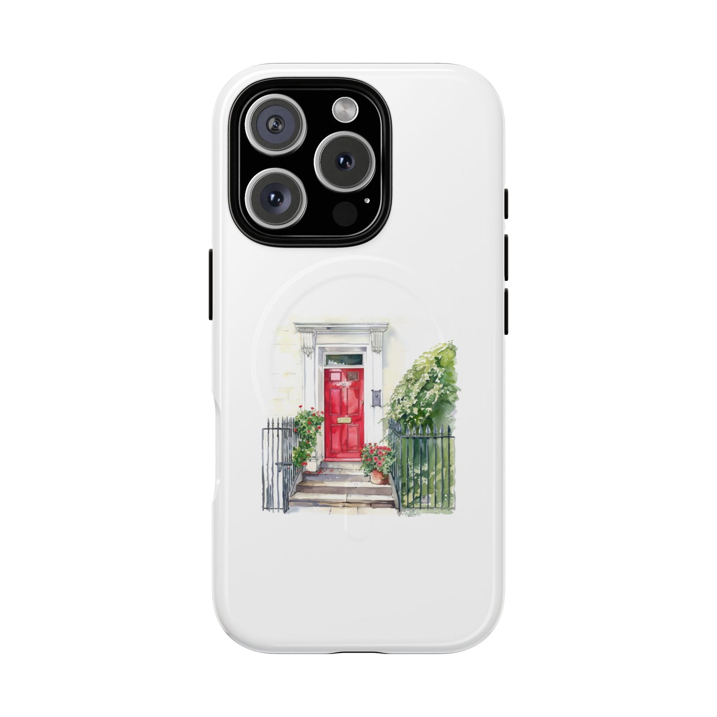 Charming Red Door Tough Magnetic Case - Custom Phone Cover, Gift for Home Lovers, Holiday Presents, Unique Decor
