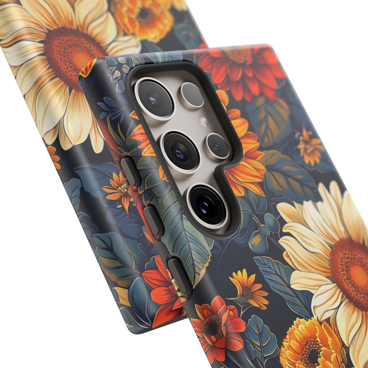 Floral Tough Phone Case | Sunflower Design, iPhone Cover, Protective Case, Gifts for Her, Floral Phone Accessory