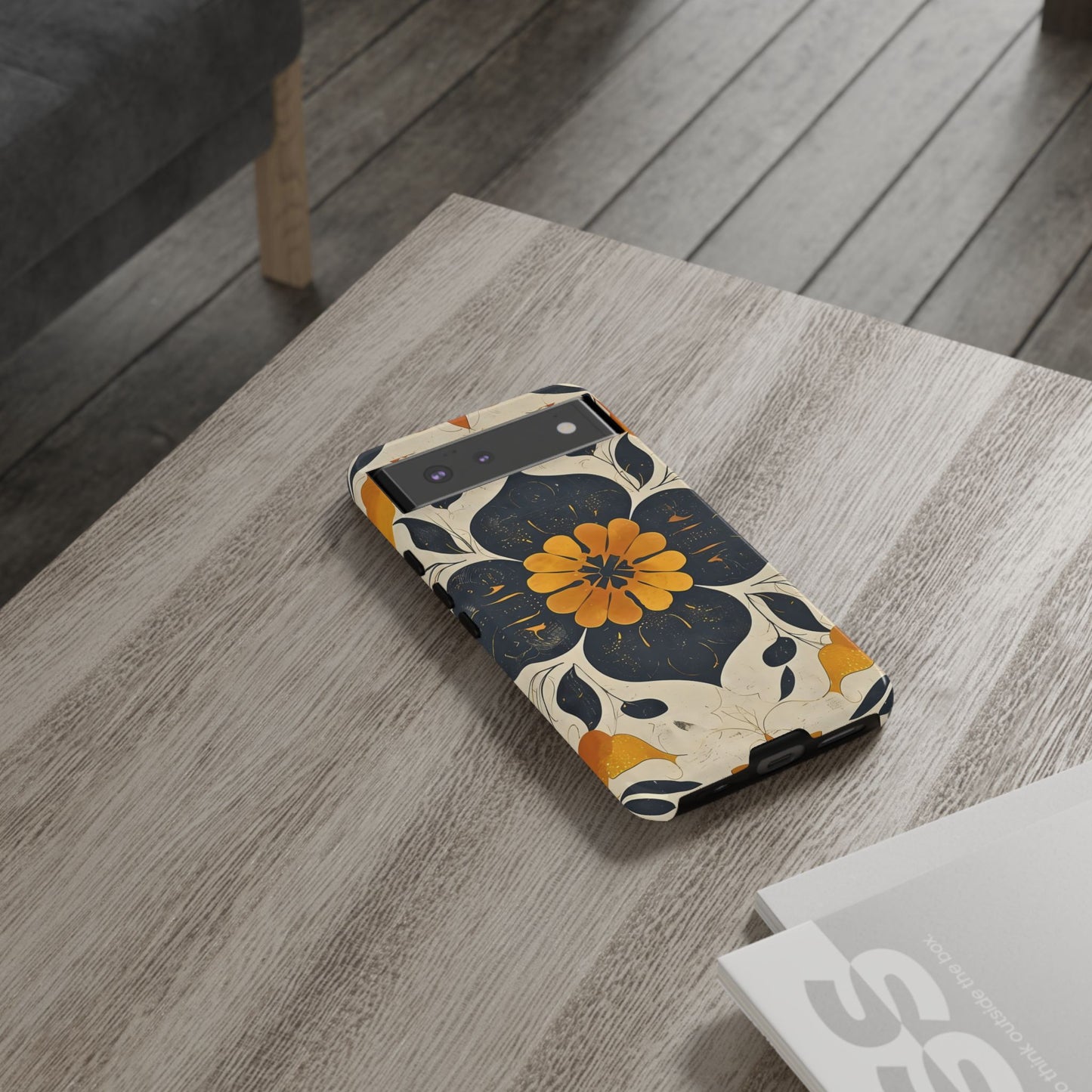 Floral Phone Case - Tough Cases, Botanical iPhone Cover, Vintage Flower Design, Durable Smartphone Protection, Unique Gift Idea