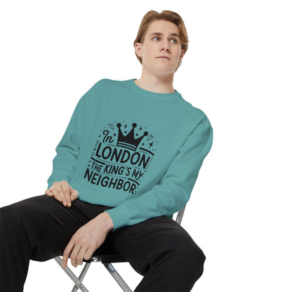 Unisex Garment-Dyed Sweatshirt Elegant - King's Neighbour in London