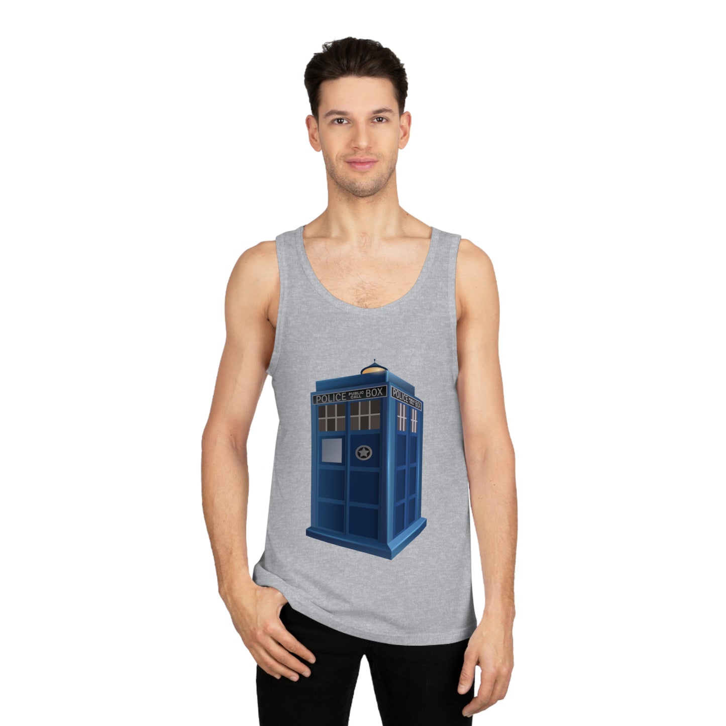 Unisex Softstyle™ Tank Top - British Police Public Call Box