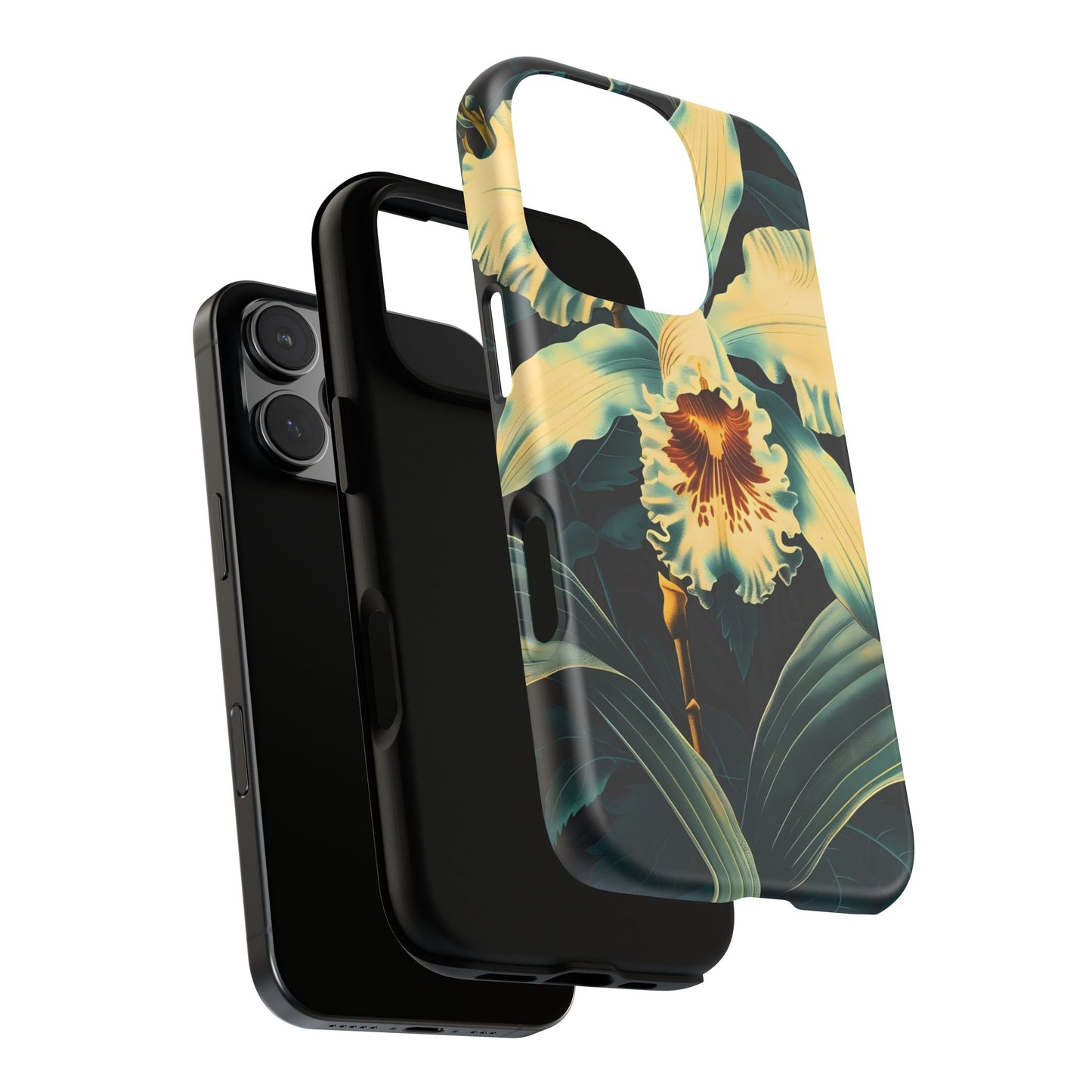 Floral Phone Case - Tough Cases with Orchid Design, Durable Smartphone Cover for Nature Lovers, Floral Gift for Her, Botanical [...]