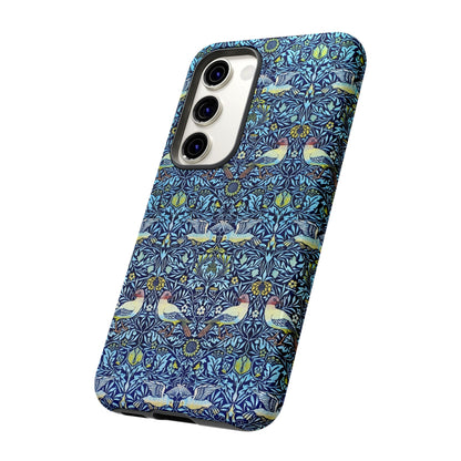 Bird and Floral Pattern Phone Case, Tough Cases, Gift for Nature Lovers, Eco-friendly, Custom Phone Accessories, All-Occasion