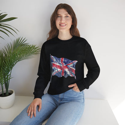 Unisex Heavy Blend™ Crewneck Sweatshirt - Emblem of Unity - The British Flag
