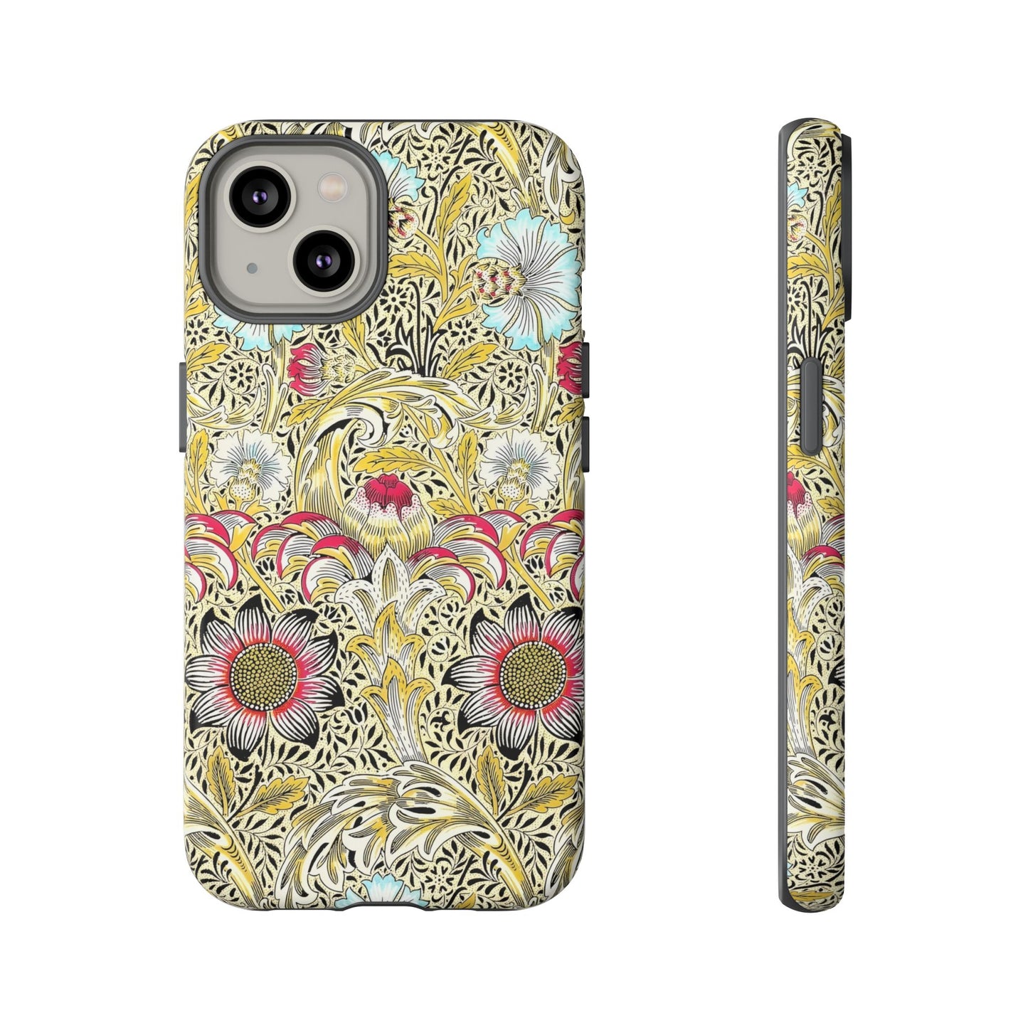 Floral Phone Case - Tough Cases, Floral Design, Stylish, Protective, Unique Gift for Her, Phone Accessories