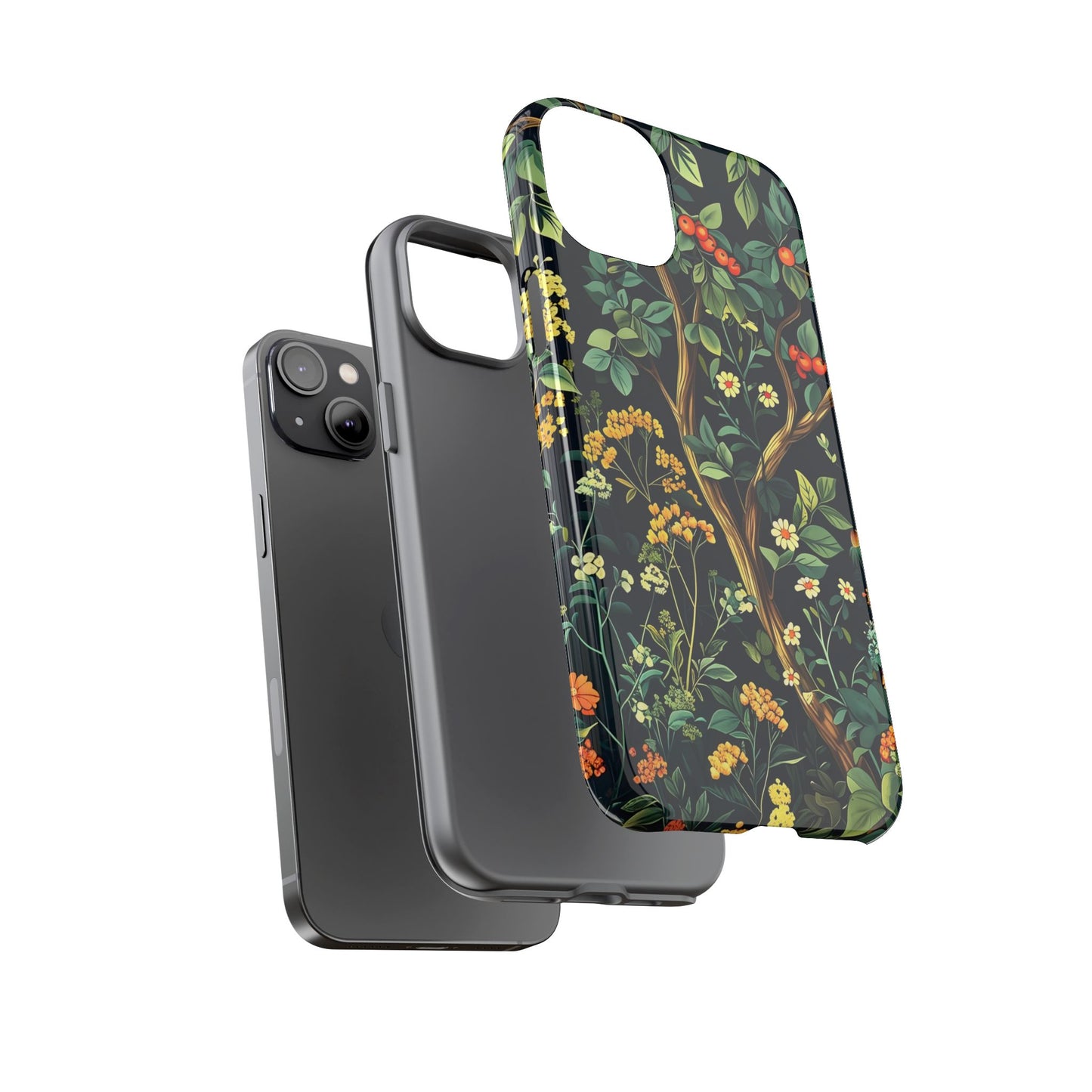 Floral iPhone Case, Nature Inspired Tough Case, Botanical Phone Cover, Eco-Friendly Gift, Unique Floral Design