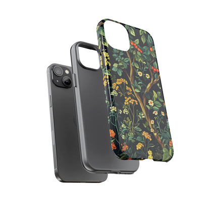 Floral iPhone Case, Nature Inspired Tough Case, Botanical Phone Cover, Eco-Friendly Gift, Unique Floral Design