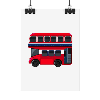 Red Double Decker Bus Rolled Posters