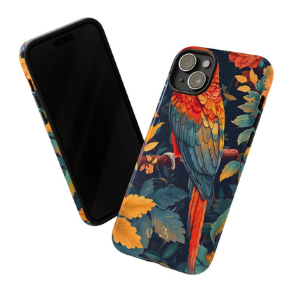 Vibrant Parrot Phone Case - Tough, Stylish, Nature-Inspired, Tropical, Wildlife, Perfect Gift, Summer Vibes