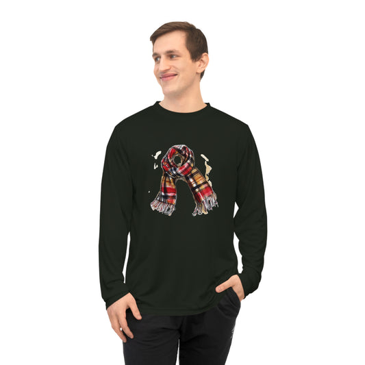 Unisex Performance Long Sleeve Shirt -  Plaid British Scarf
