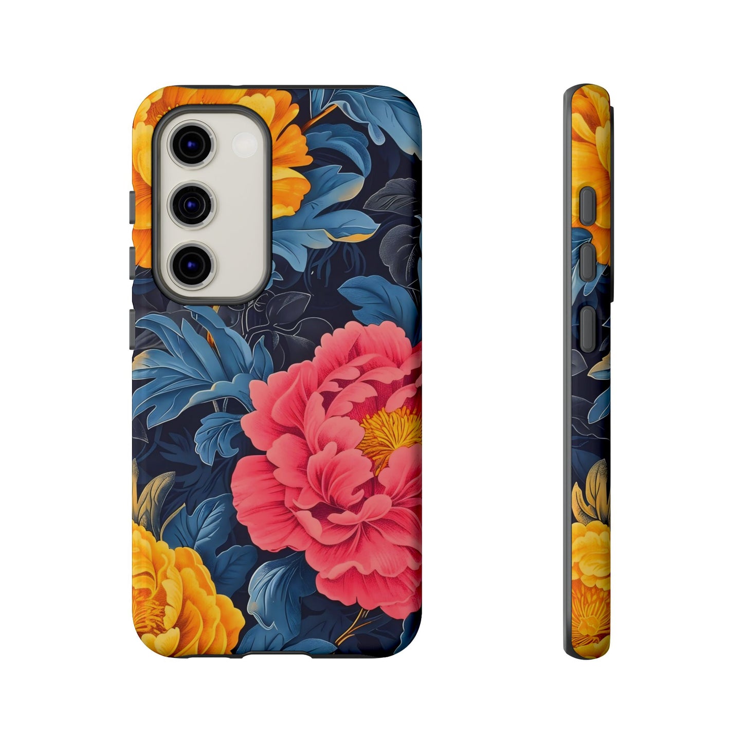 Floral Phone Case, Tough Cases, Stylish Mobile Cover, Gifts for Her, Phone Accessories, Unique Flower Design