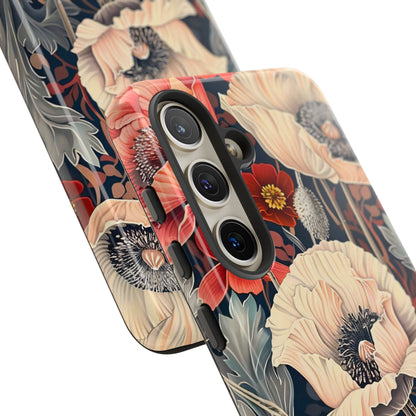 Floral iPhone Case, Tough Phone Cover, Artistic Protection, Flower Design, Unique Gift for Her, Phone Accessory, Trendy Tech