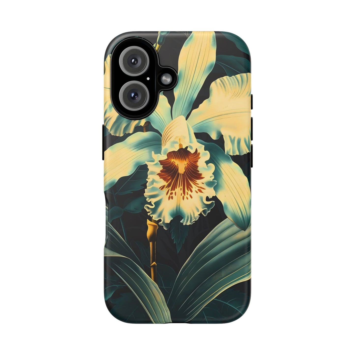 Floral Phone Case - Tough Cases with Orchid Design, Durable Smartphone Cover for Nature Lovers, Floral Gift for Her, Botanical [...]
