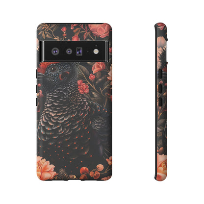 Tough Cases: Floral Design Phone Case, Stylish Protection for Your Phone, Unique Gift for Bird Lovers, Vibrant Floral Art, [...]