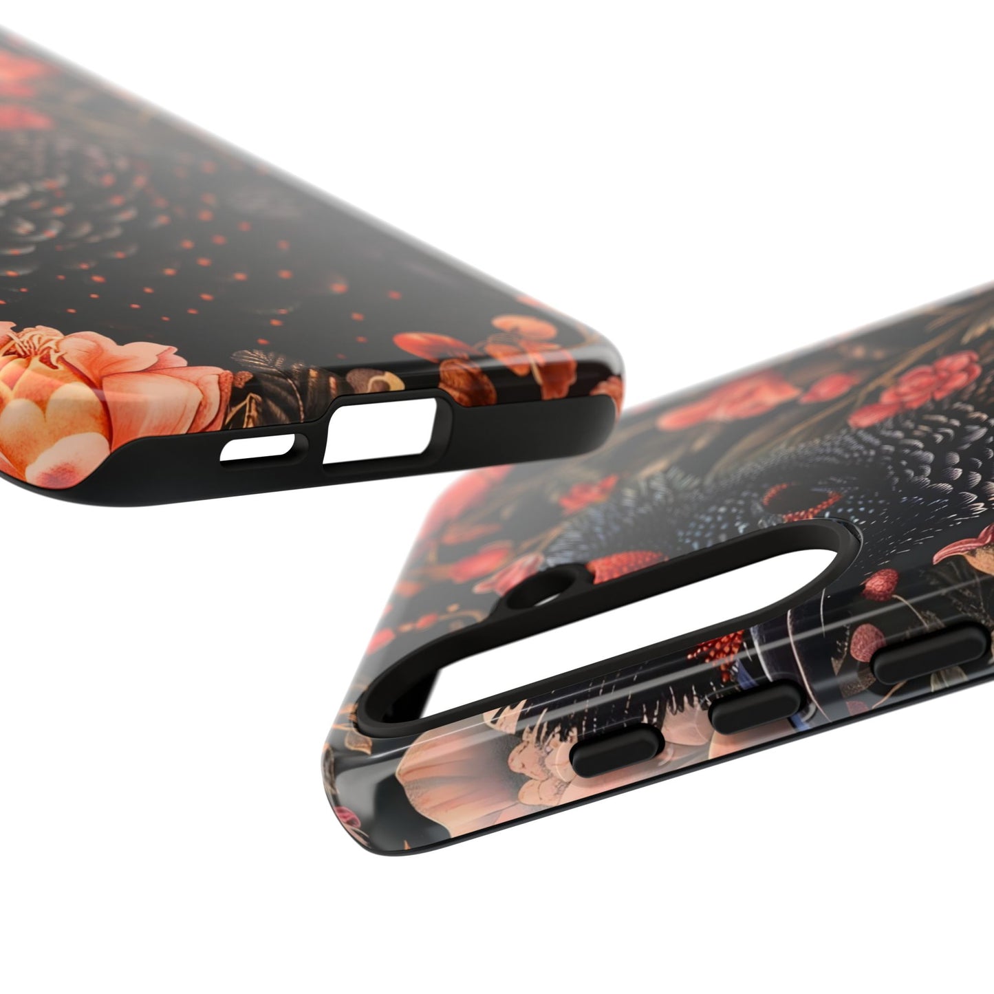 Tough Cases: Floral Design Phone Case, Stylish Protection for Your Phone, Unique Gift for Bird Lovers, Vibrant Floral Art, [...]