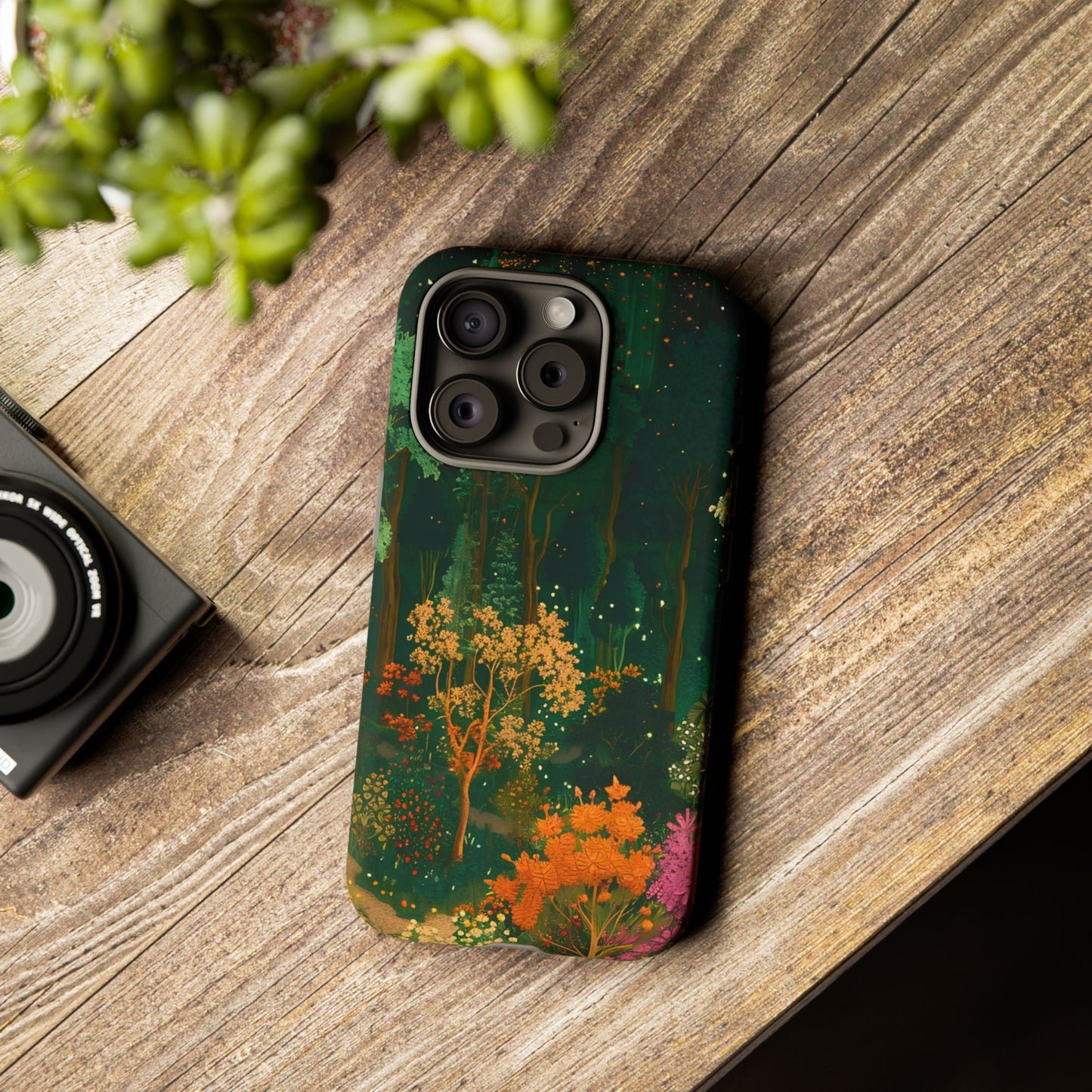 Nature-Inspired Phone Case, Floral Design, Tough iPhone Cover, Gift for Nature Lovers, Colorful Phone Accessory