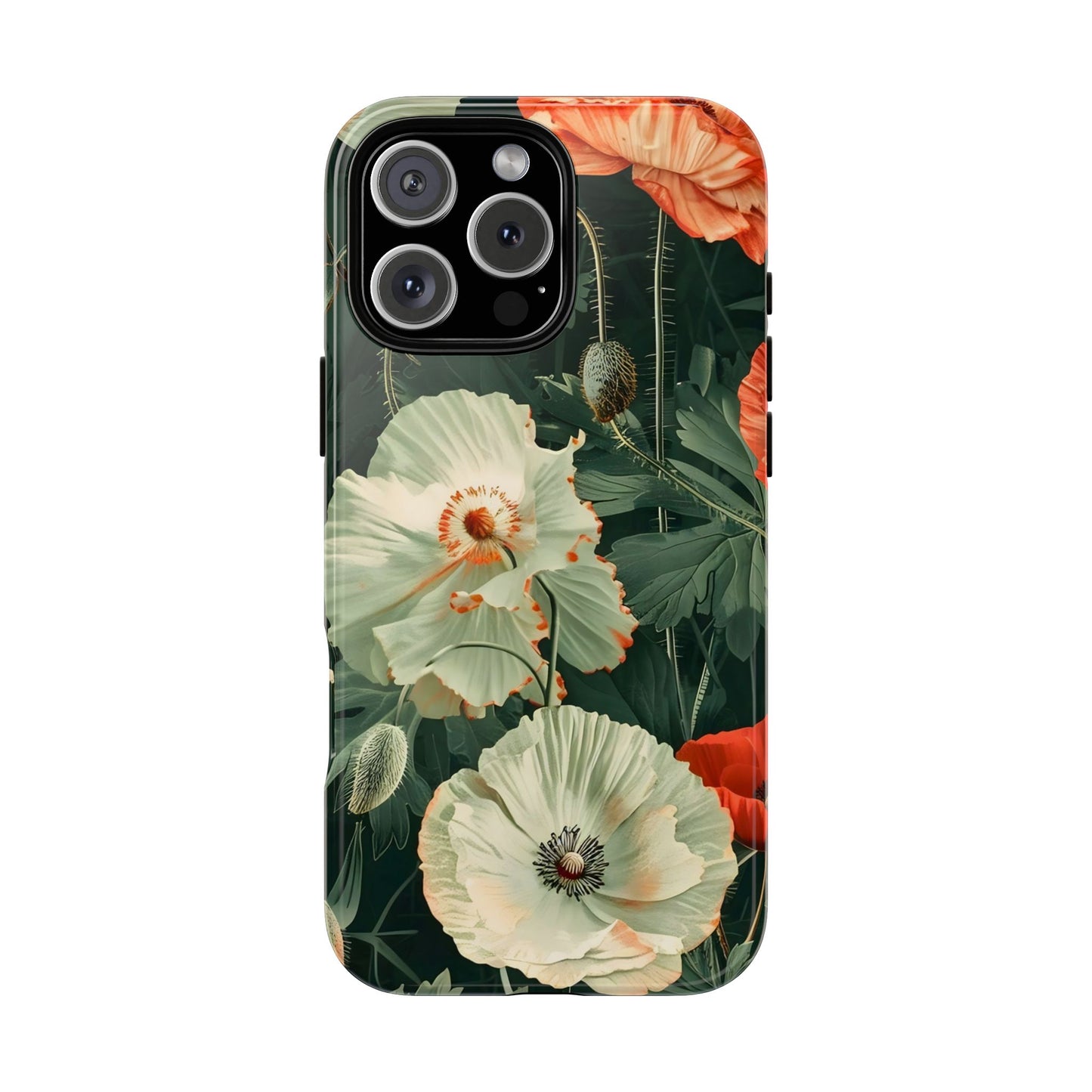 Floral Phone Case - Tough Cases, Botanical Design, Gift for Friends, Trendy Mobile Cover, Personalized Phone Accessory