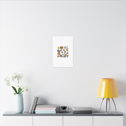 Breakfast Feast Canvas Print, Food Art, Kitchen Decor, Gifting for Food Lovers, Brunch Vibes, Wall Art