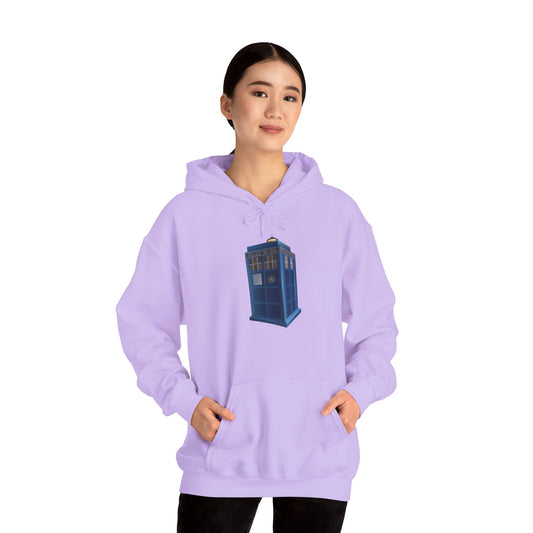 Unisex Heavy Blend™ Hooded Sweatshirt - British Police Public Call Box - Iconic TARDIS