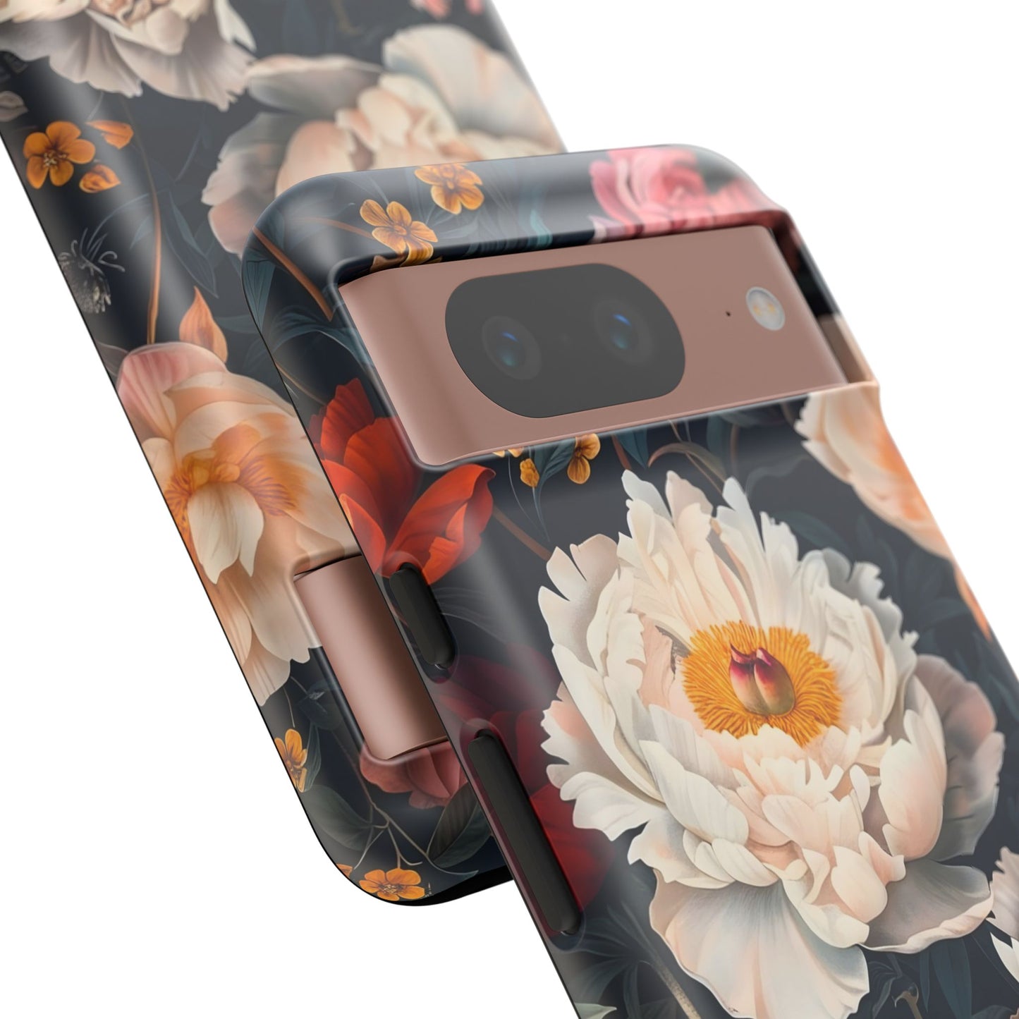 Floral Phone Case, Tough Phone Cover, Flower Design, Unique Gift for Her, Trendy Accessory, Spring Decor