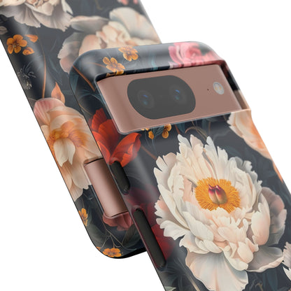 Floral Phone Case, Tough Phone Cover, Flower Design, Unique Gift for Her, Trendy Accessory, Spring Decor