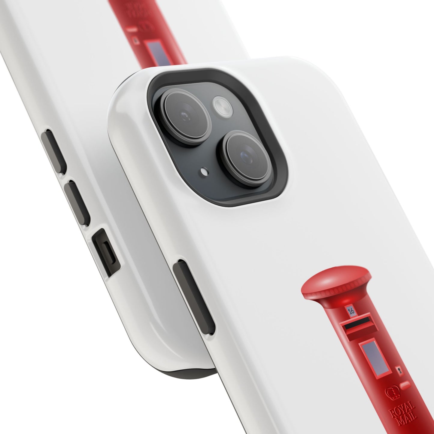 Red Post Box Magnetic Tough Case, Phone Case for Mail Lovers, Unique Gift for Stationery Enthusiasts, Postal Theme iPhone Cover, Fun Gadget