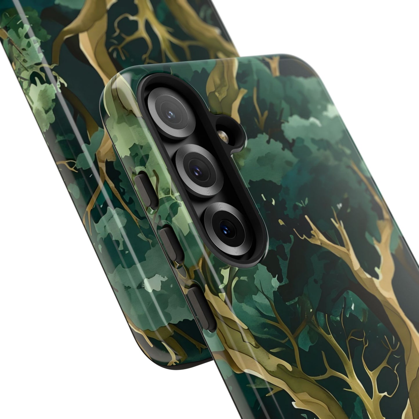 Forest Green Phone Case, Nature-Inspired Tough Cases, Eco-Friendly Gift, Outdoor Lover Accessory, Unique Phone Cover