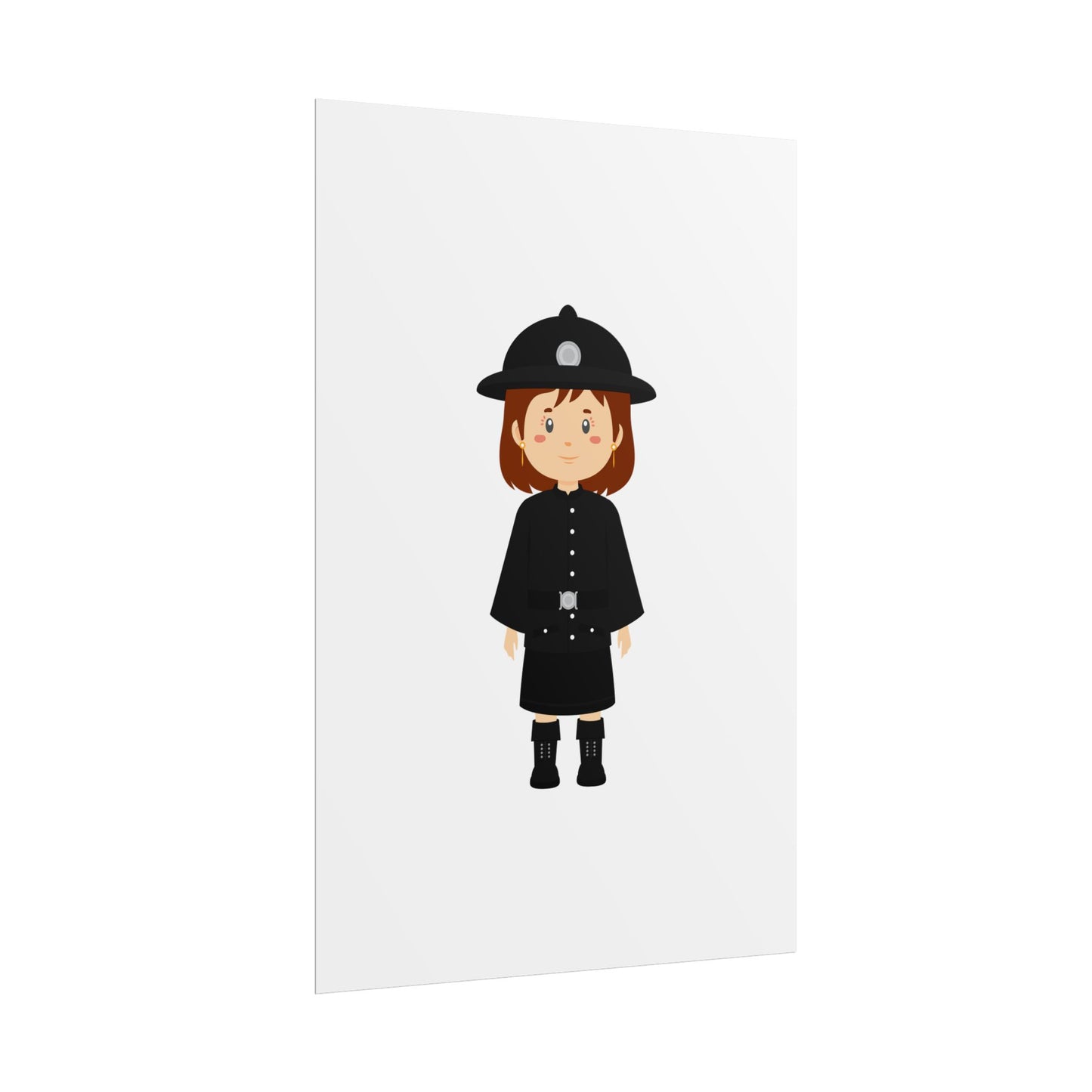 Charming Firefighter Rolled Posters for Kids' Rooms, Playful Wall Art, Fire Safety Decor, Kids' Gifts, Educational Prints