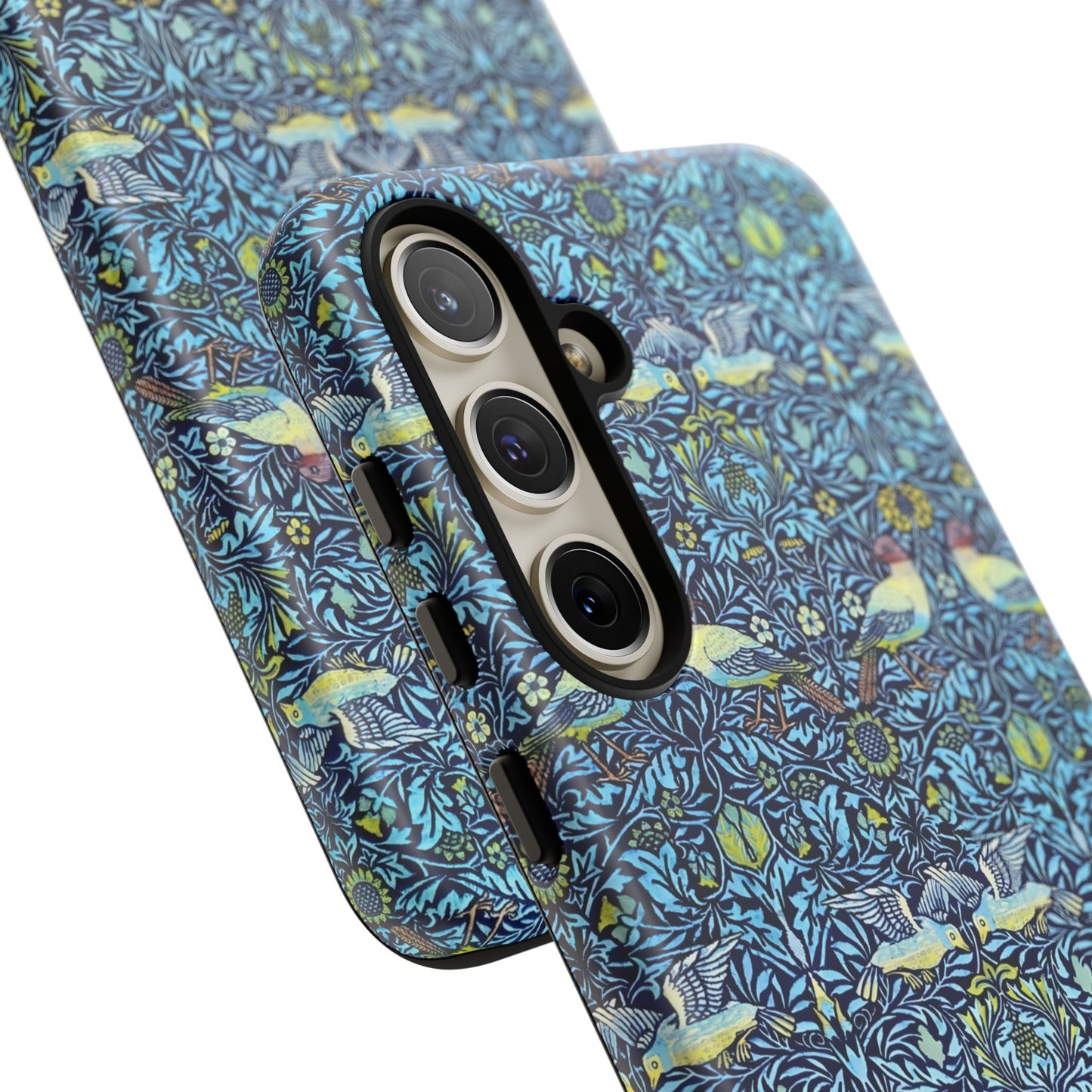 Bird and Floral Pattern Phone Case, Tough Cases, Gift for Nature Lovers, Eco-friendly, Custom Phone Accessories, All-Occasion