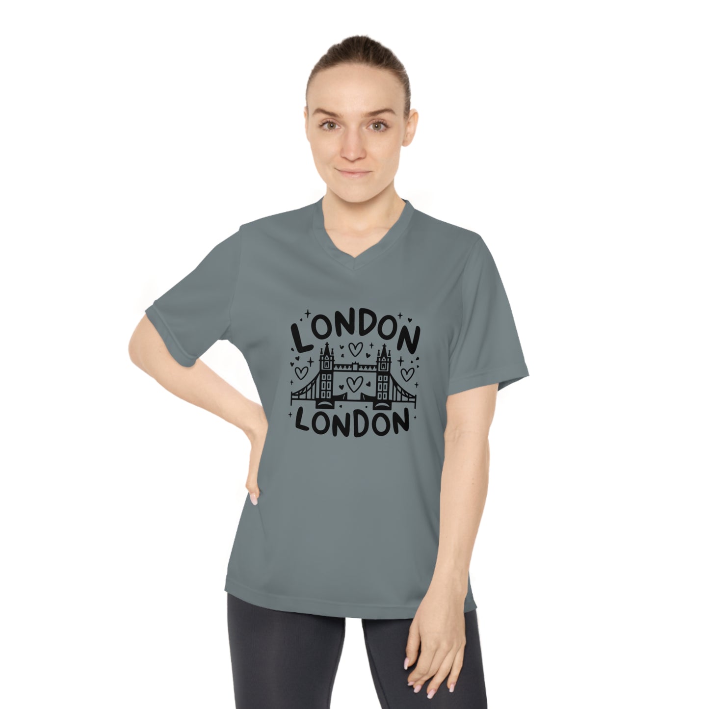 Women's Performance V-Neck T-Shirt - Stylish London