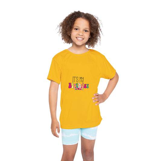 Kids Sports Jersey - Boho Birthday Girl Animal Print Design - Bright Yellow Celebrate with Style!