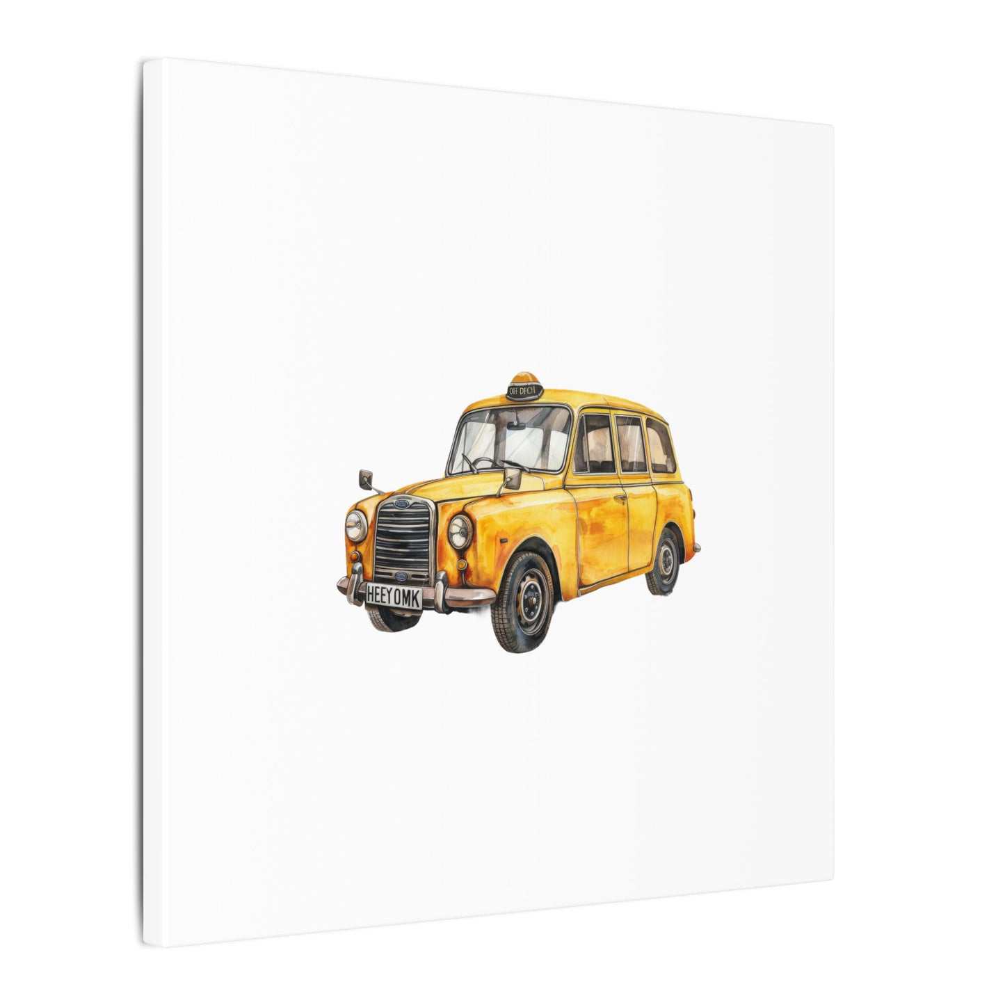 Vintage Taxi Matte Canvas, Stretched, 0.75" (Multi-Size)