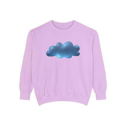 Unisex Garment-Dyed Sweatshirt - Serene Cloudscape Dreamy Cloud