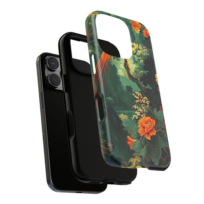 Tropical Phone Case - Colorful Floral Design, Phone Cover for Nature Lovers, Gift for Friends, iPhone & Android Compatible, Boho Style