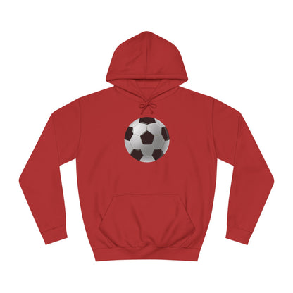 Dynamic Football Design - Sports Passion and Energetic Unisex College Hoodie