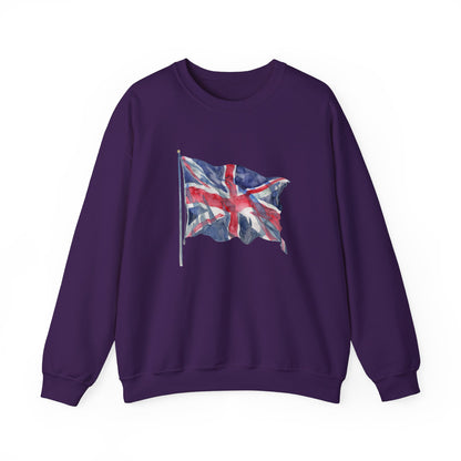 Unisex Heavy Blend™ Crewneck Sweatshirt Elegant - British Flag