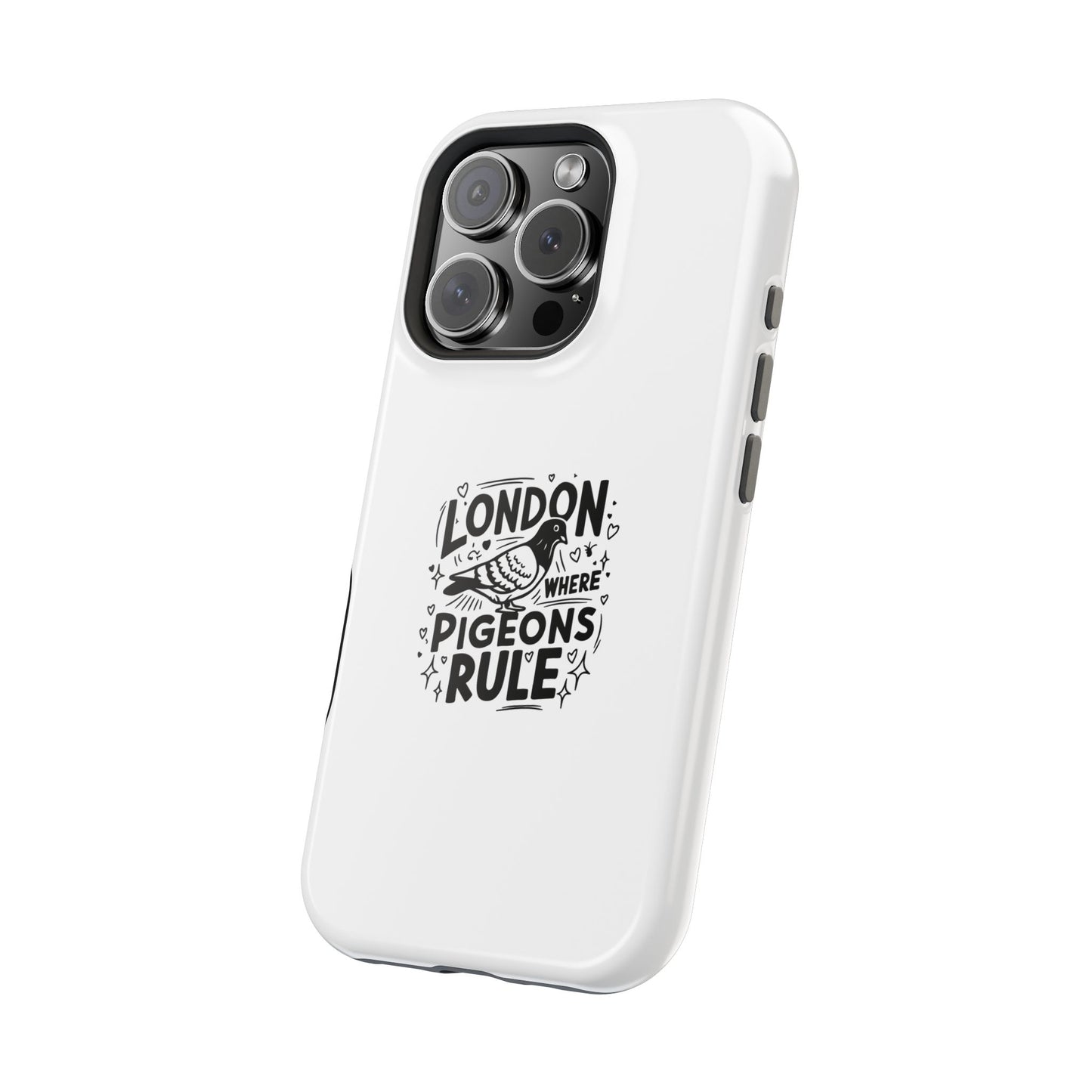 London Pigeons Rule Magnetic Tough Cases - Stylish Phone Protection for City Lovers