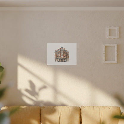 Artistic Matte Canvas Print of Historic Building, Wall Art Decor, Home Interior, Unique Gift, Fine Art, Architecture Lover, Urban Design