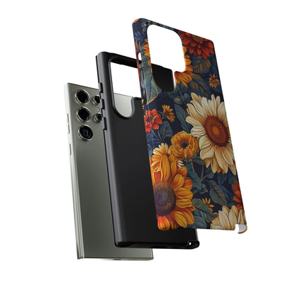 Floral Tough Phone Case | Sunflower Design, iPhone Cover, Protective Case, Gifts for Her, Floral Phone Accessory