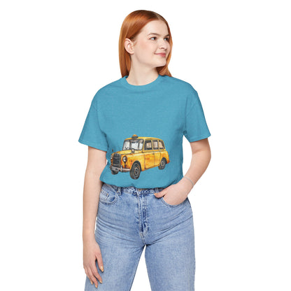 Unisex Jersey Short Sleeve Tee - Trendy British Vintage Car