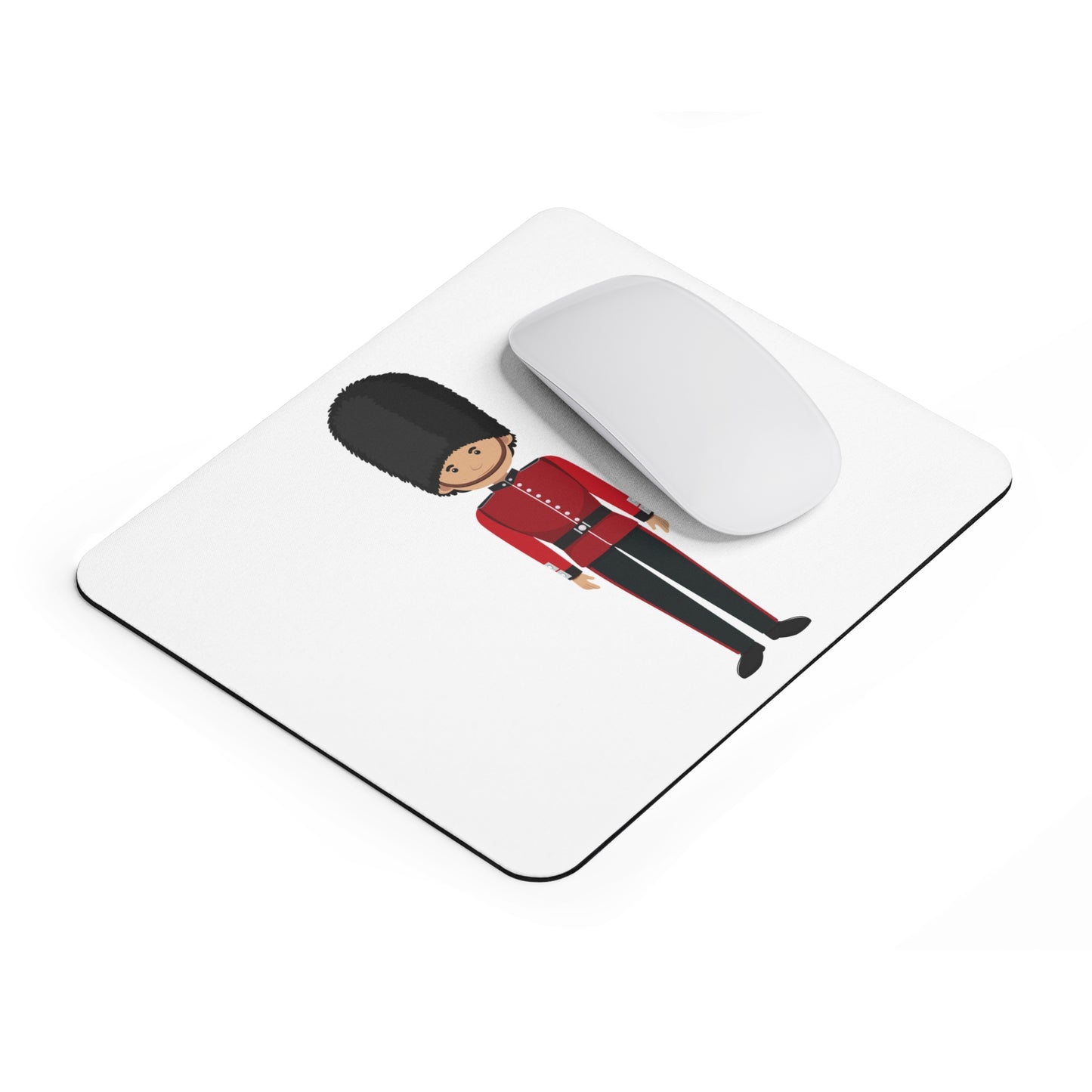 Cute Cartoon Soldier Mouse Pad, UK Decoration, Office Desk Accessory, Fun Gift for Gamers & Students, Royal Guard Design