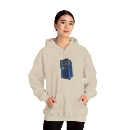 Unisex Heavy Blend™ Hooded Sweatshirt - British Police Public Call Box - Iconic TARDIS