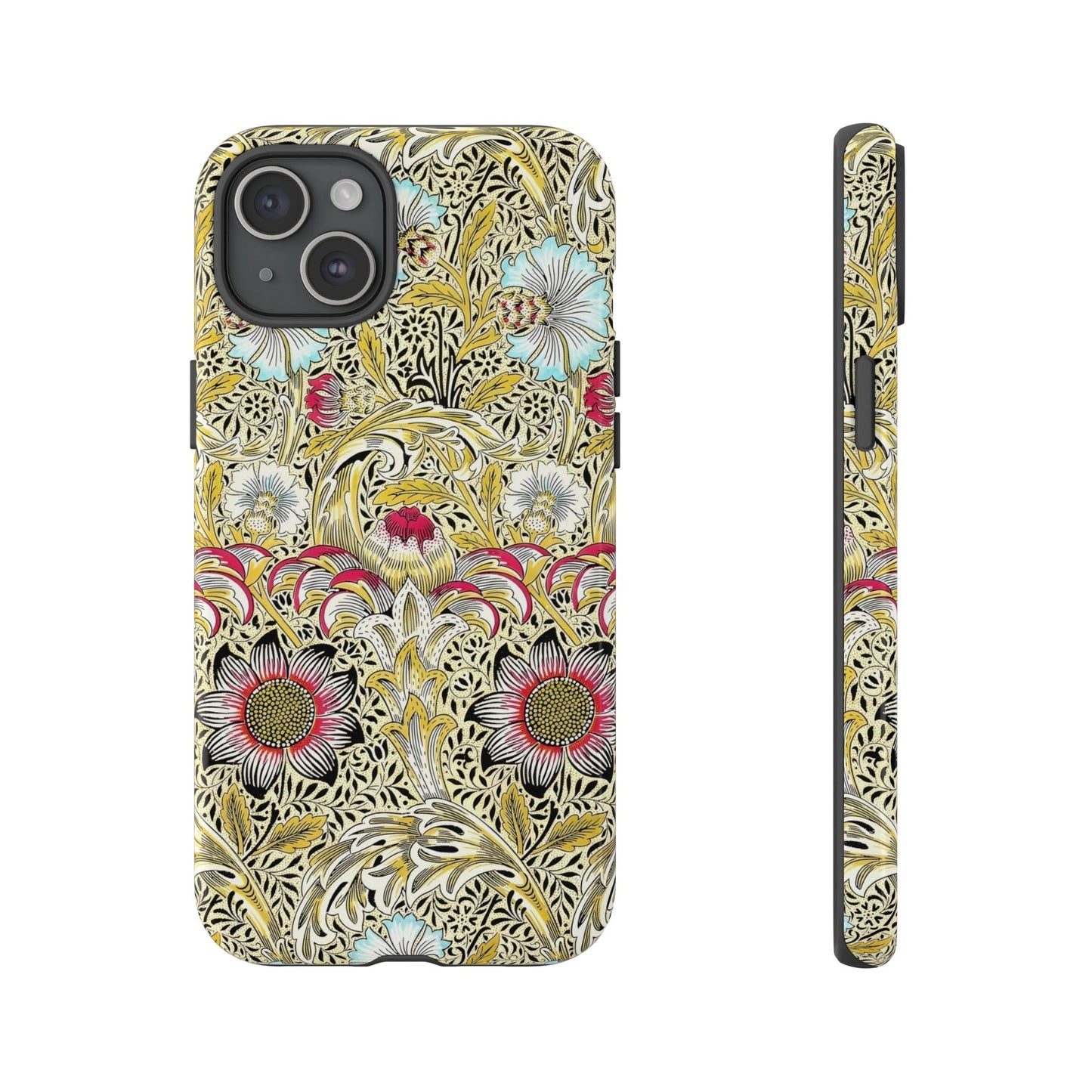 Floral Phone Case - Tough Cases, Floral Design, Stylish, Protective, Unique Gift for Her, Phone Accessories